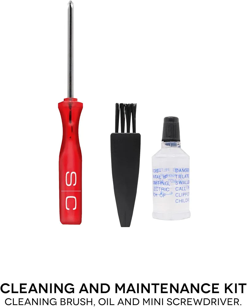 Stylecraft Instinct Trimmer Metal Edition by Gamma Più, Men's Professional Hair Clipper with Intuitive Torque Control, 180 Min Wireless Autonomy, 0 Gap Adjustable Blade, 3 Covers