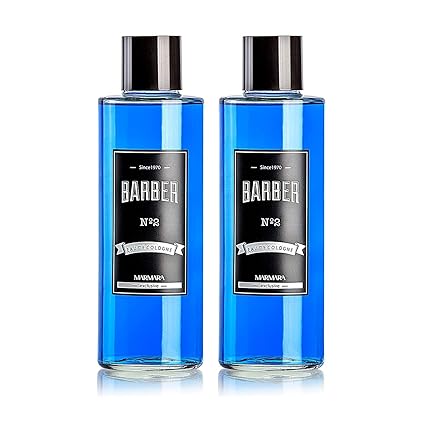 Marmara Barber Cologne - Best Choice of Modern Barbers and Traditional Shaving Fans (No 2 Blue, 500ML)