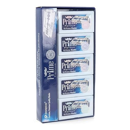 Dorco 100 Piece Prime Double Edge Razor Blades