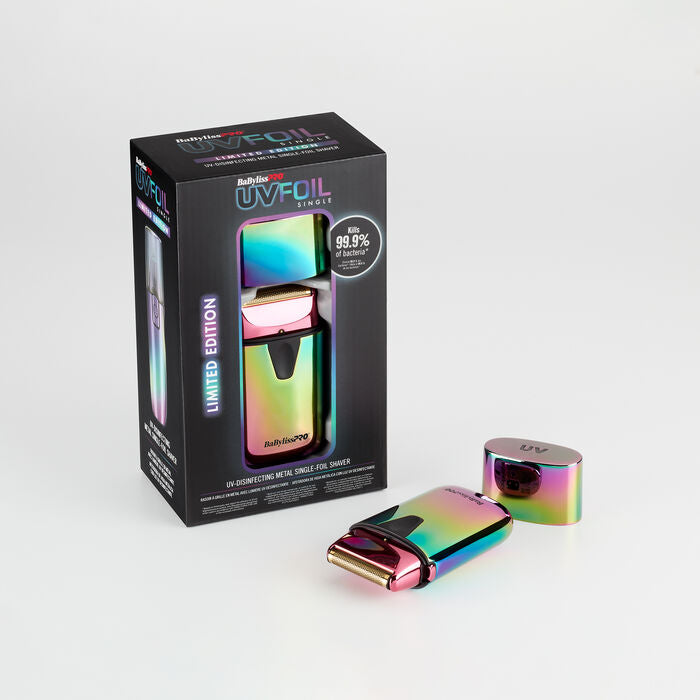 UVFOIL LIMITED EDITION IRIDESCENT UV-DISINFECTING SINGLE-FOIL SHAVER