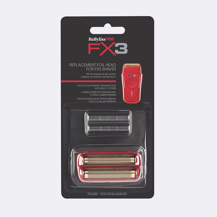 BABYLISSPRO® REPLACEMENT FOILS & CUTTER FOR FX3 DOUBLE FOIL SHAVER (FXX3S)