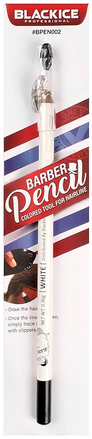 Black Ice Spray Barber Pencil (White)