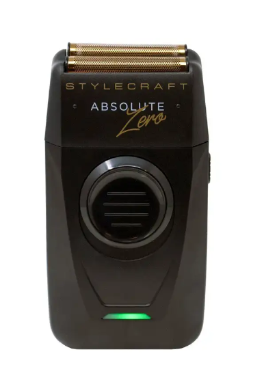 ABSOLUTE ZERO - PROFESSIONAL MENS FOIL SHAVER WITH BUILT-IN RETRACTABLE TRIMMER