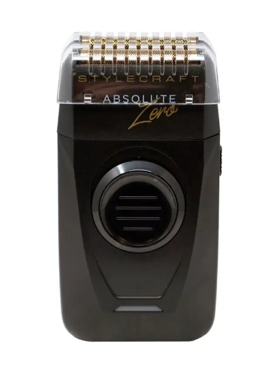 ABSOLUTE ZERO - PROFESSIONAL MENS FOIL SHAVER WITH BUILT-IN RETRACTABLE TRIMMER