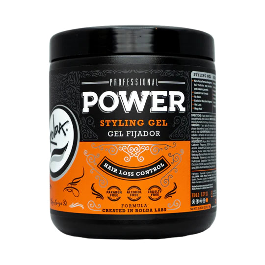 Rolda - Power Hair Pomade | Water Based Formula, High Hold, High Shine, Edge Control Gel, Flake-free, Alcohol-free, Residue-free