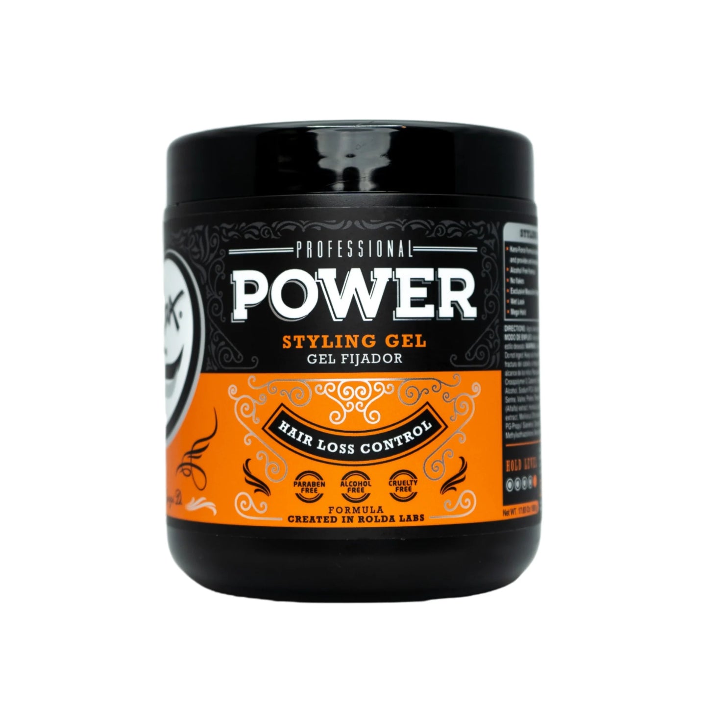 Rolda - Power Hair Pomade | Water Based Formula, High Hold, High Shine, Edge Control Gel, Flake-free, Alcohol-free, Residue-free